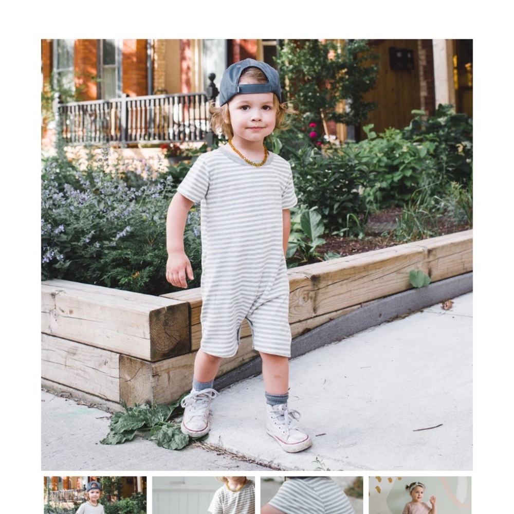 Set of 4 Organic Romper Bundle